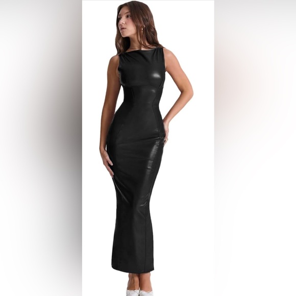 Brand New - Women’s Faux Leather Dress ( Amazon) without tag - Picture 1 of 1